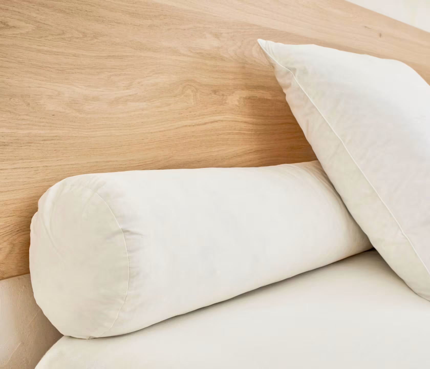 Traversin en plumes et duvet recyclés