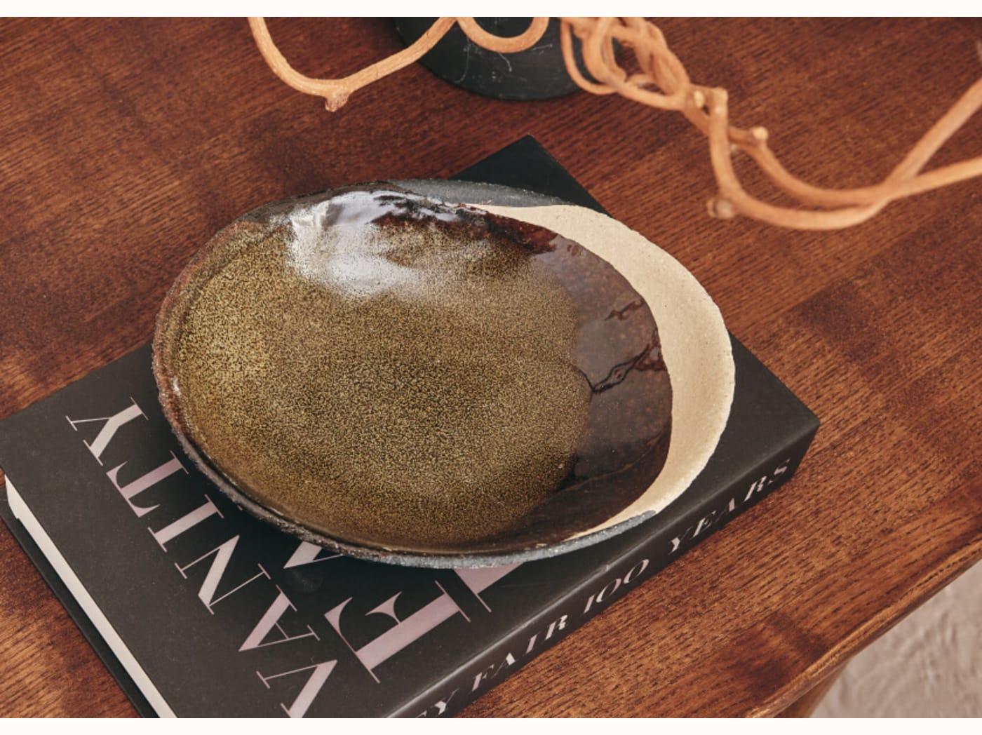 Table basse ovale en bois massif BAOBAB - 120 cm