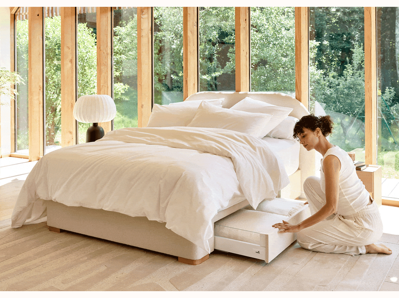 Sommier tapissier à tiroirs premium - LE LAC