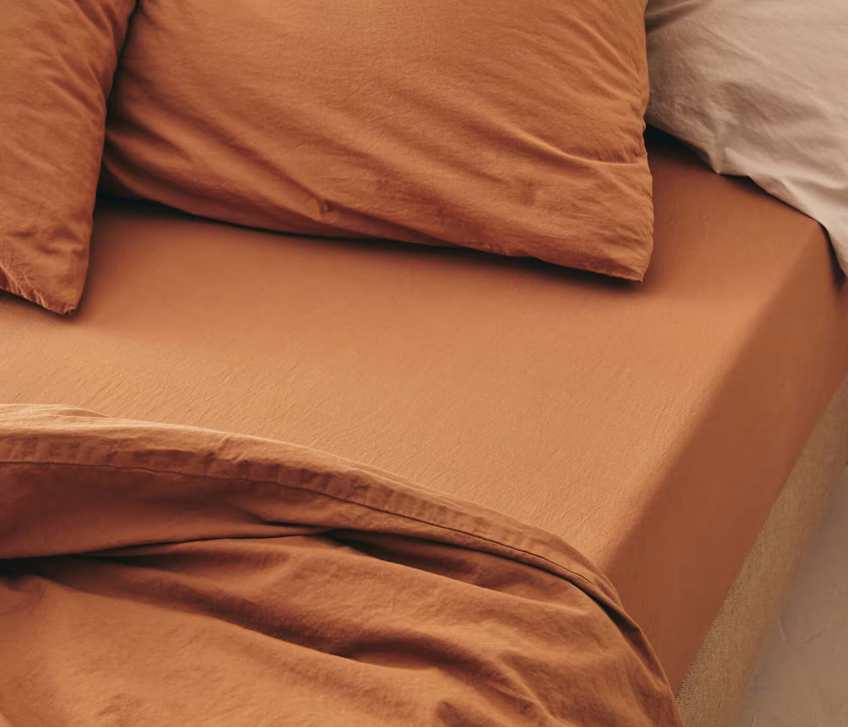 Parure de lit en coton lavé