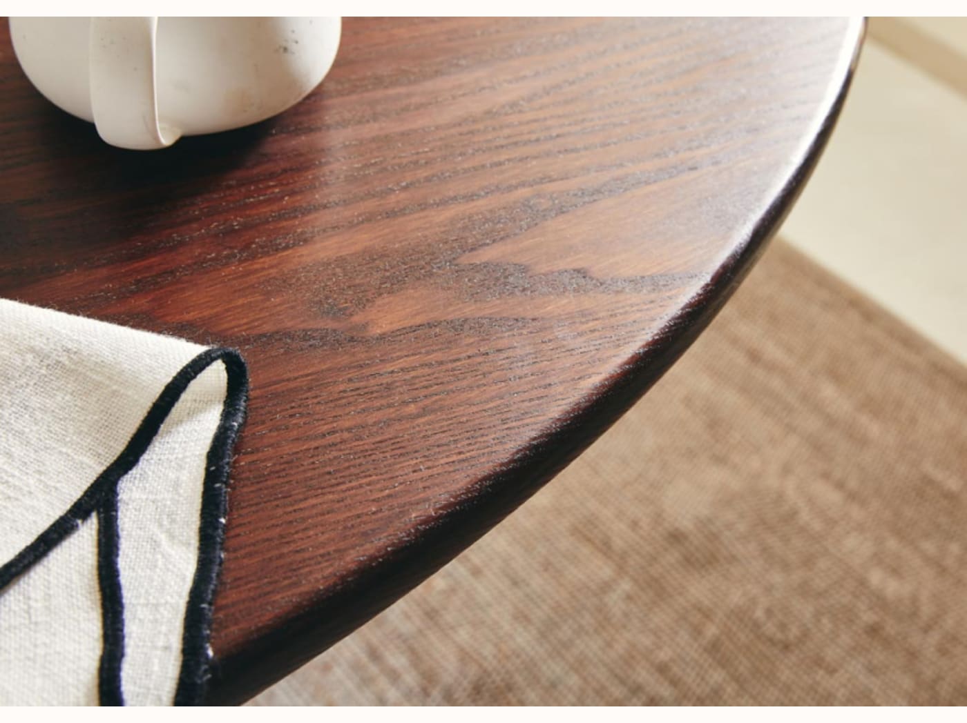 Table à manger ronde en bois massif BAOBAB