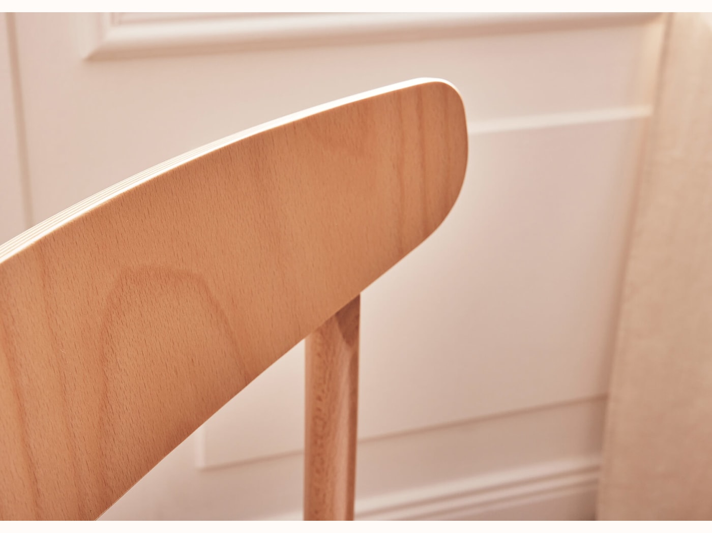 Chaise en bois massif TULIPE (lot de 2)