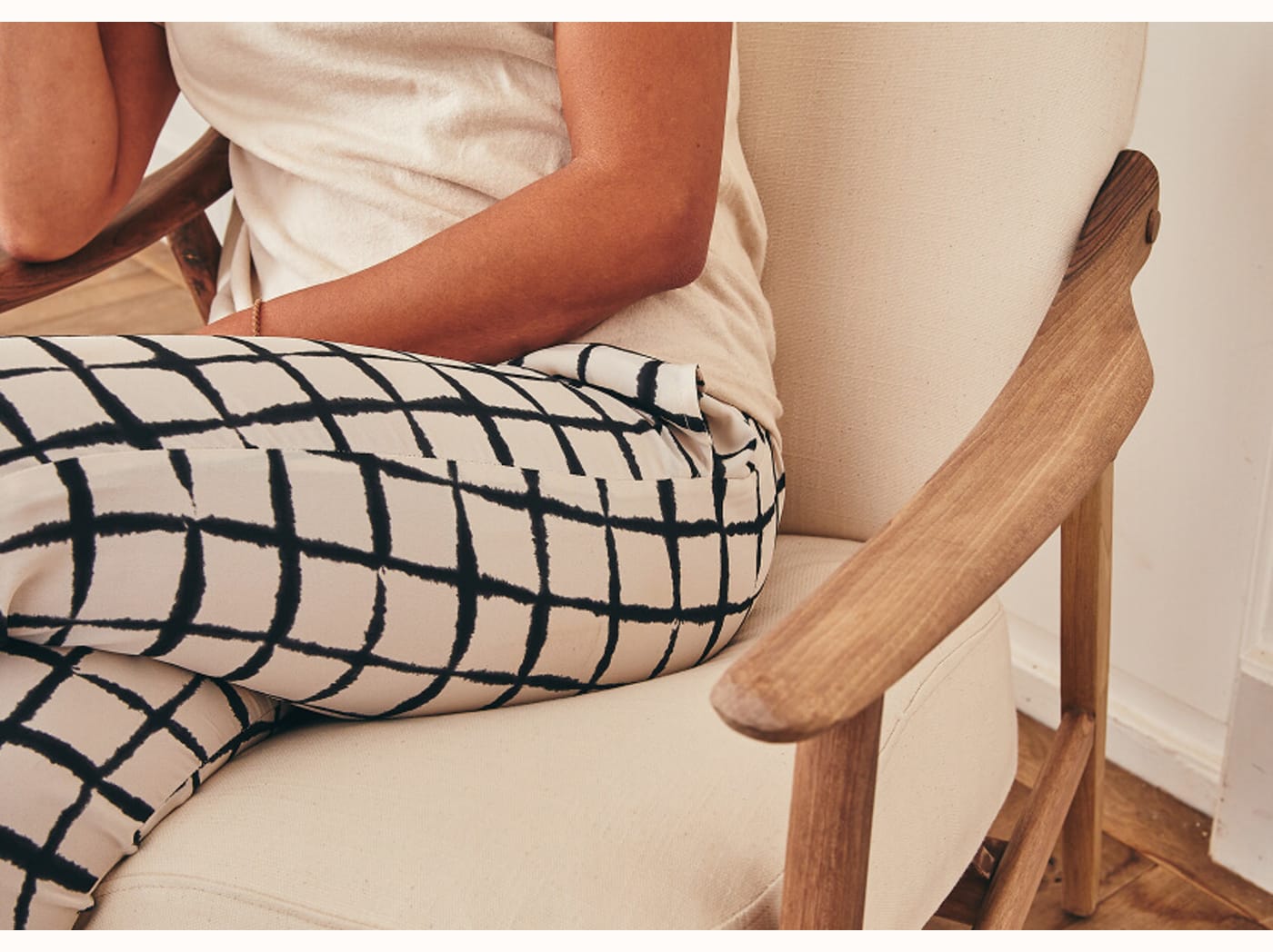 Fauteuil en bois LYRA