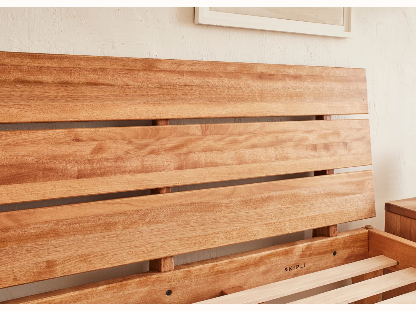 Lit coffre en bois massif LUCA