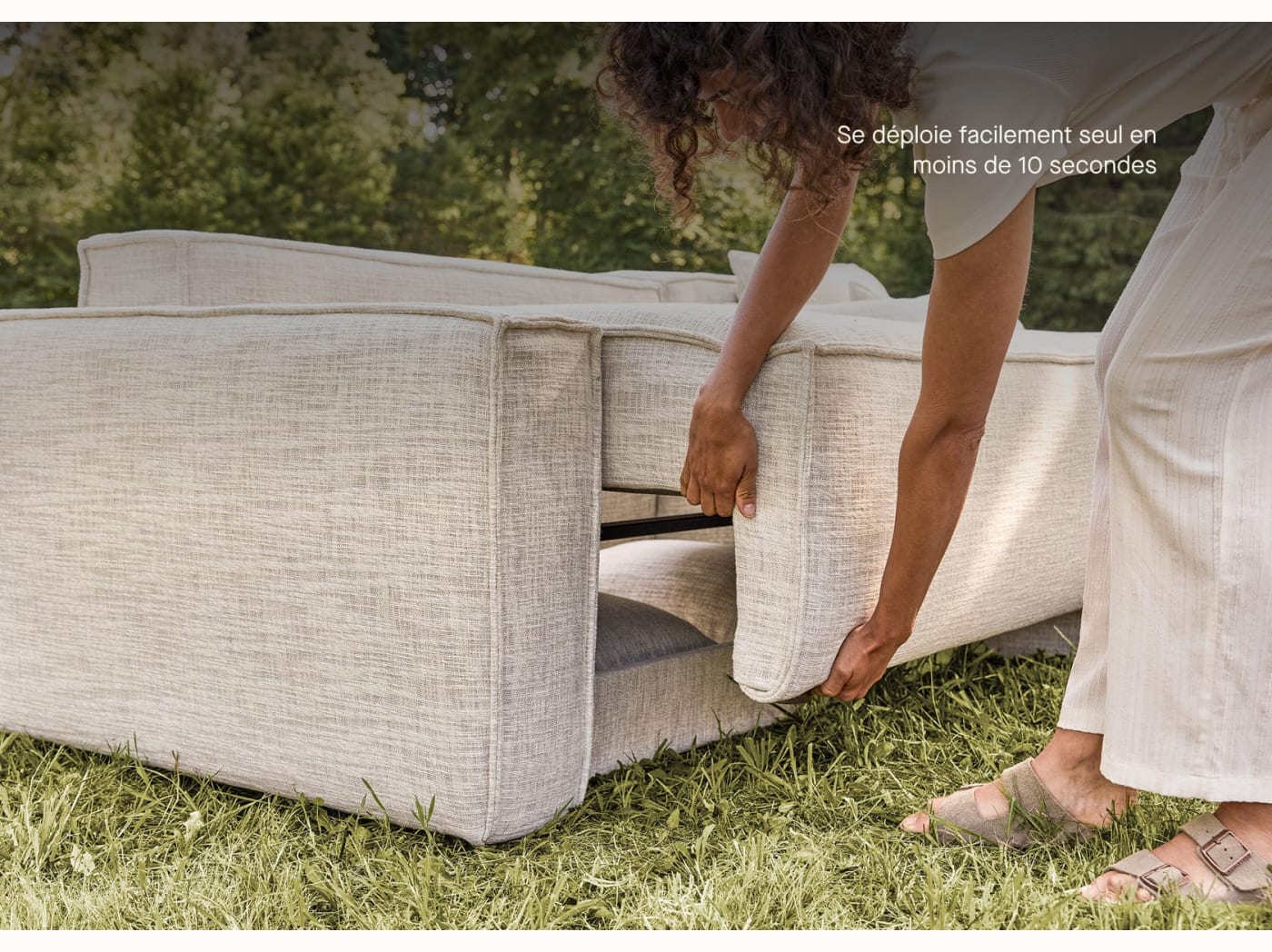 Canapé convertible d'angle FOLIA