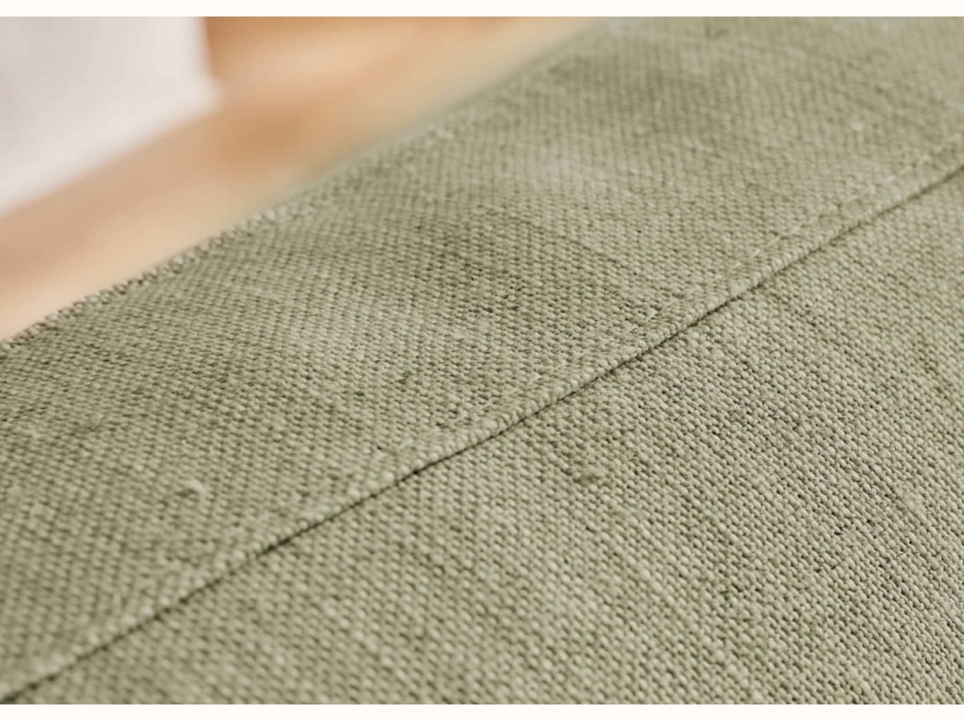 Fauteuil large en lin LENO - 80 cm