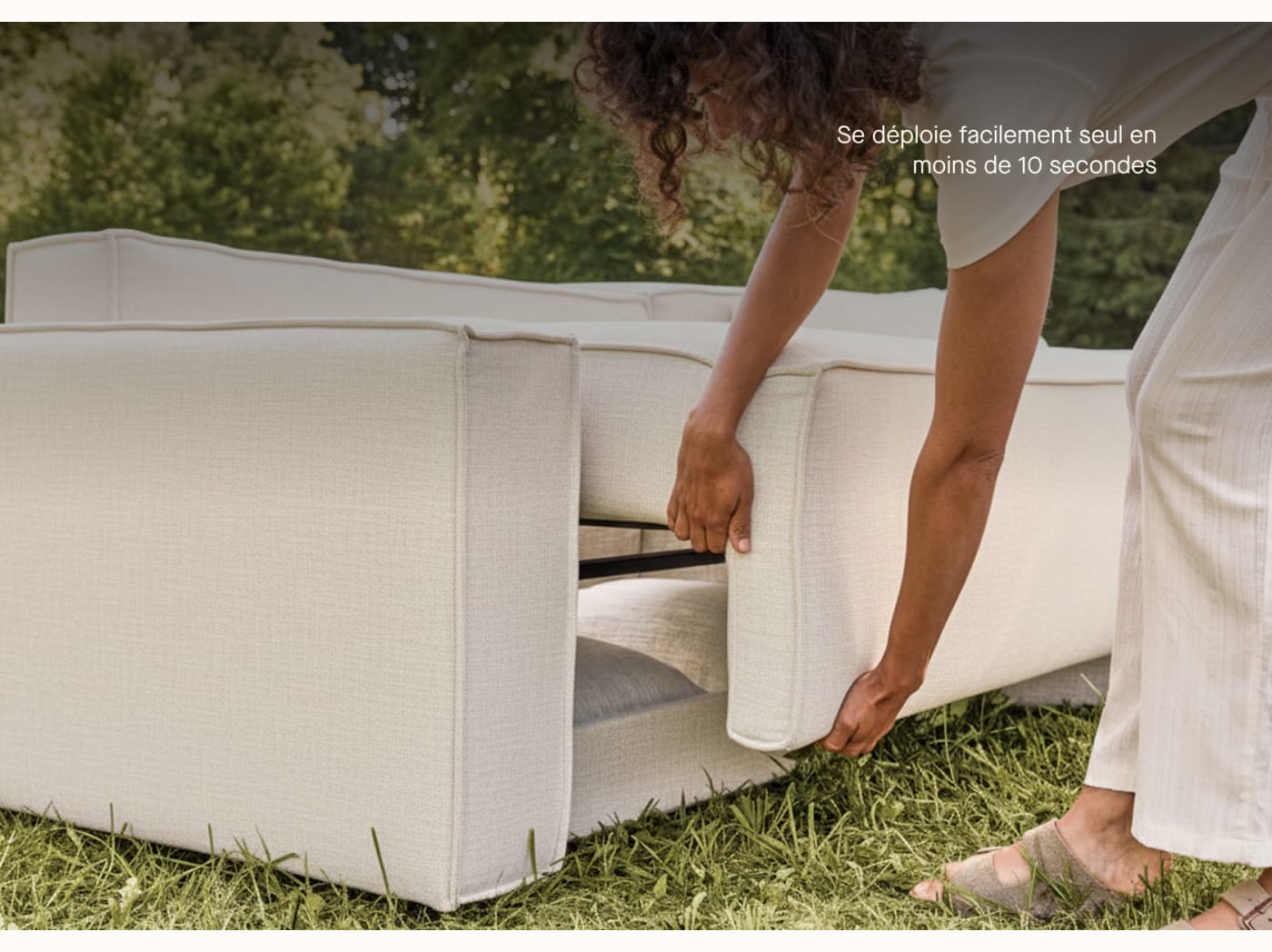 Canapé convertible d'angle FOLIA