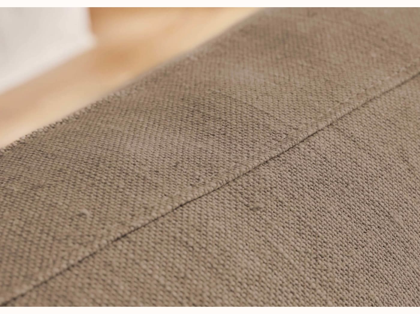 Fauteuil large en lin LENO - 80 cm