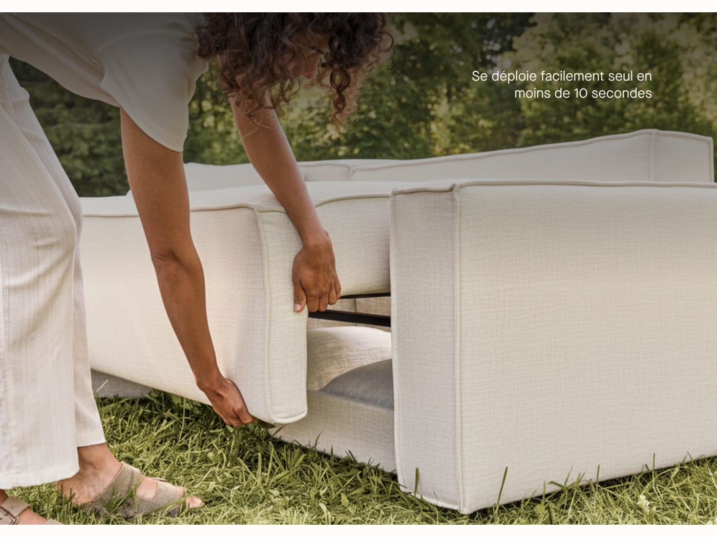 Canapé convertible d'angle FOLIA