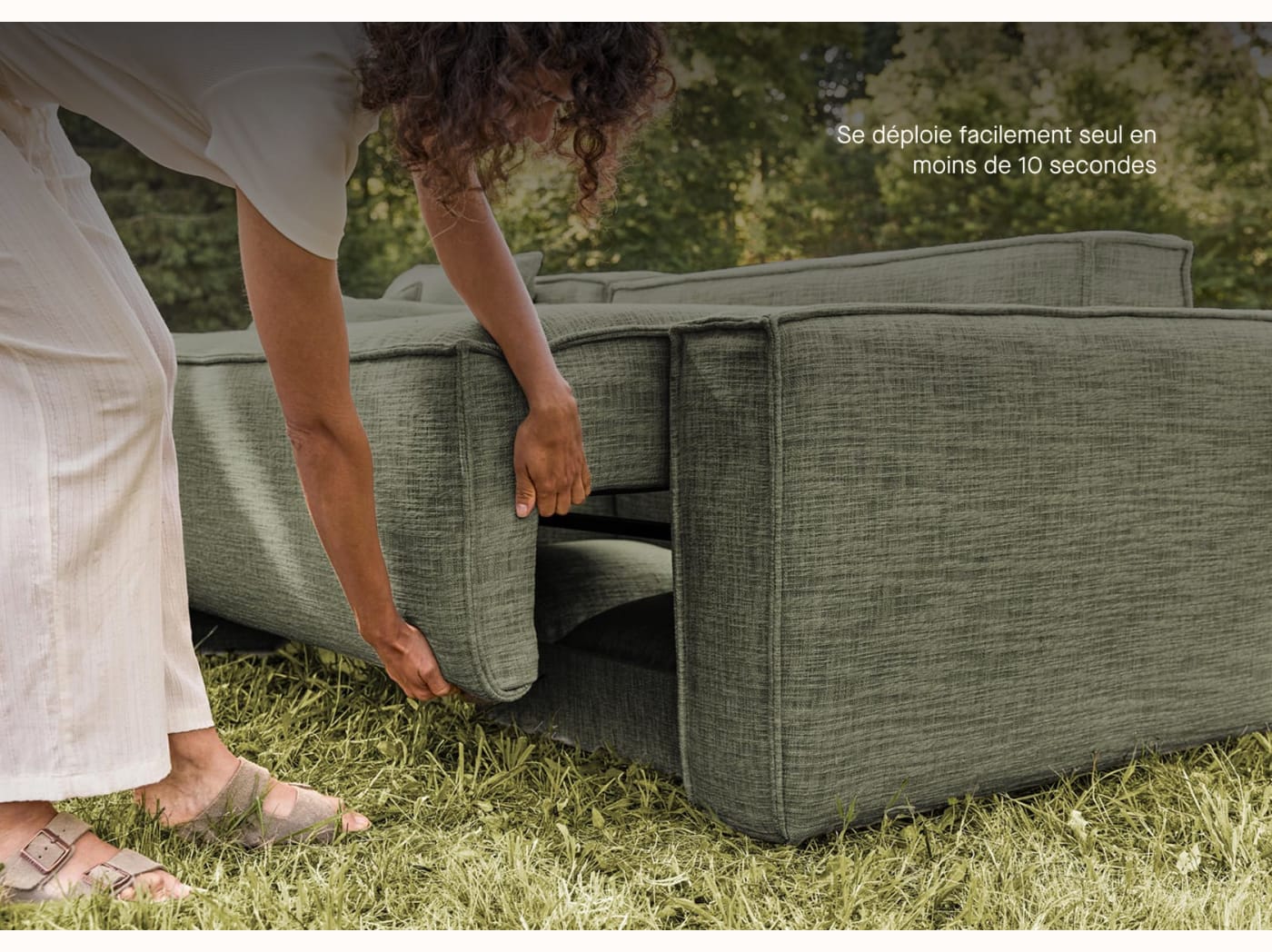 Canapé convertible d'angle FOLIA