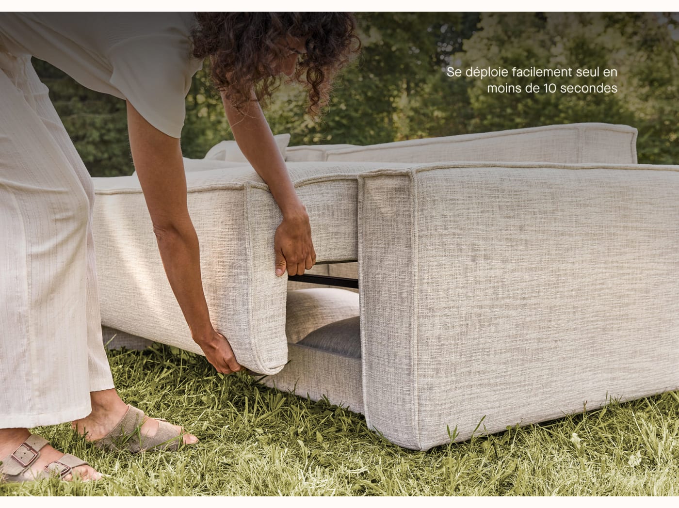 Canapé convertible d'angle FOLIA