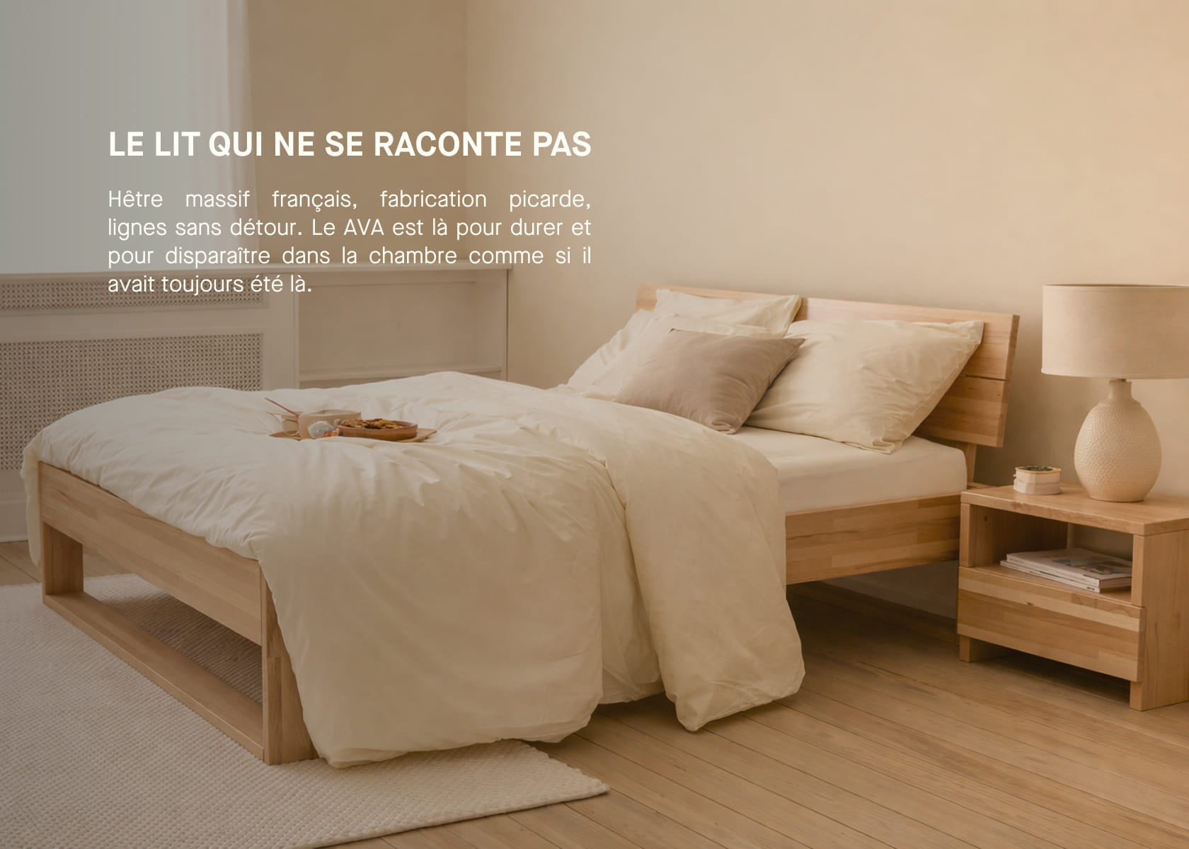 Letto in legno massiccio AVA