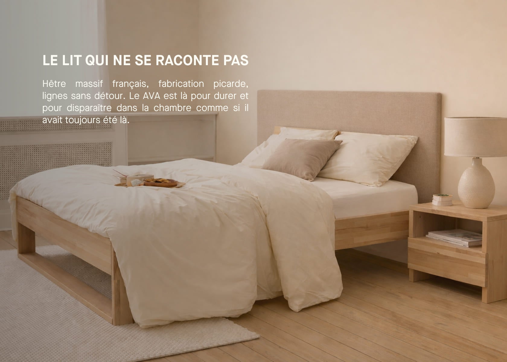 Letto in legno massiccio AVA