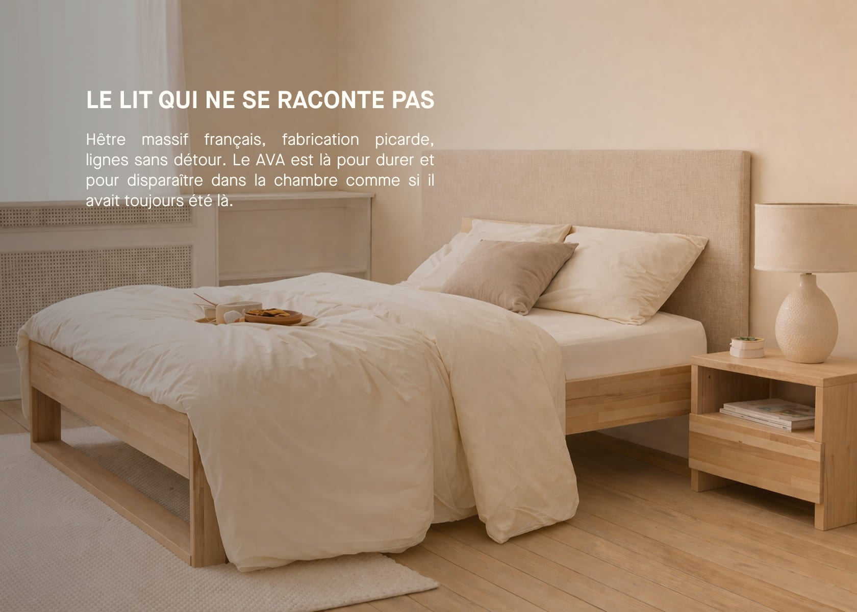 Letto in legno massiccio AVA