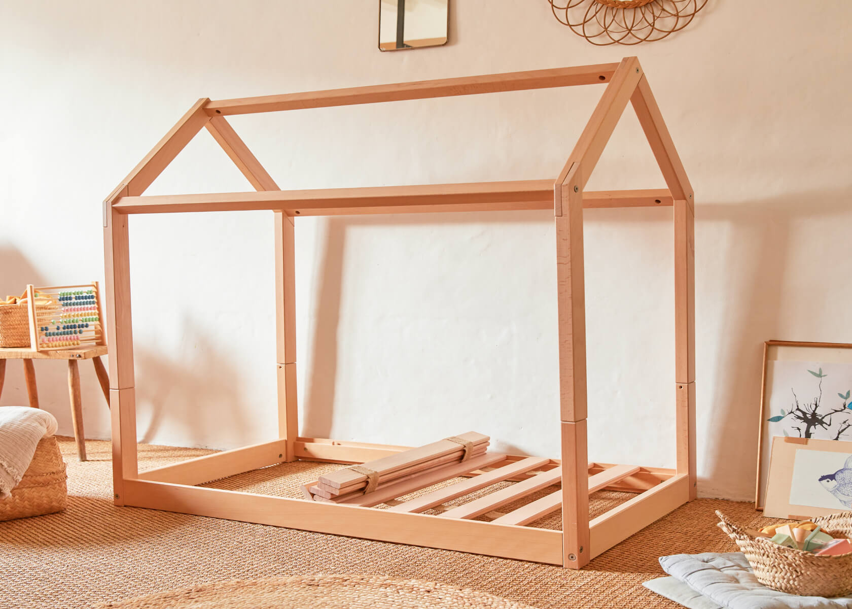 Lit cabane évolutif en bois massif JAVA