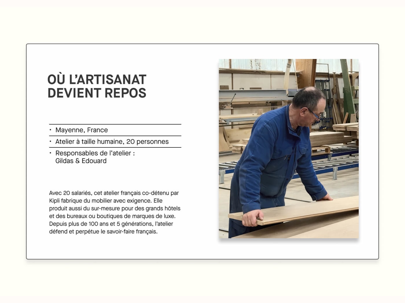 Lit plateforme en bois massif LIVIA