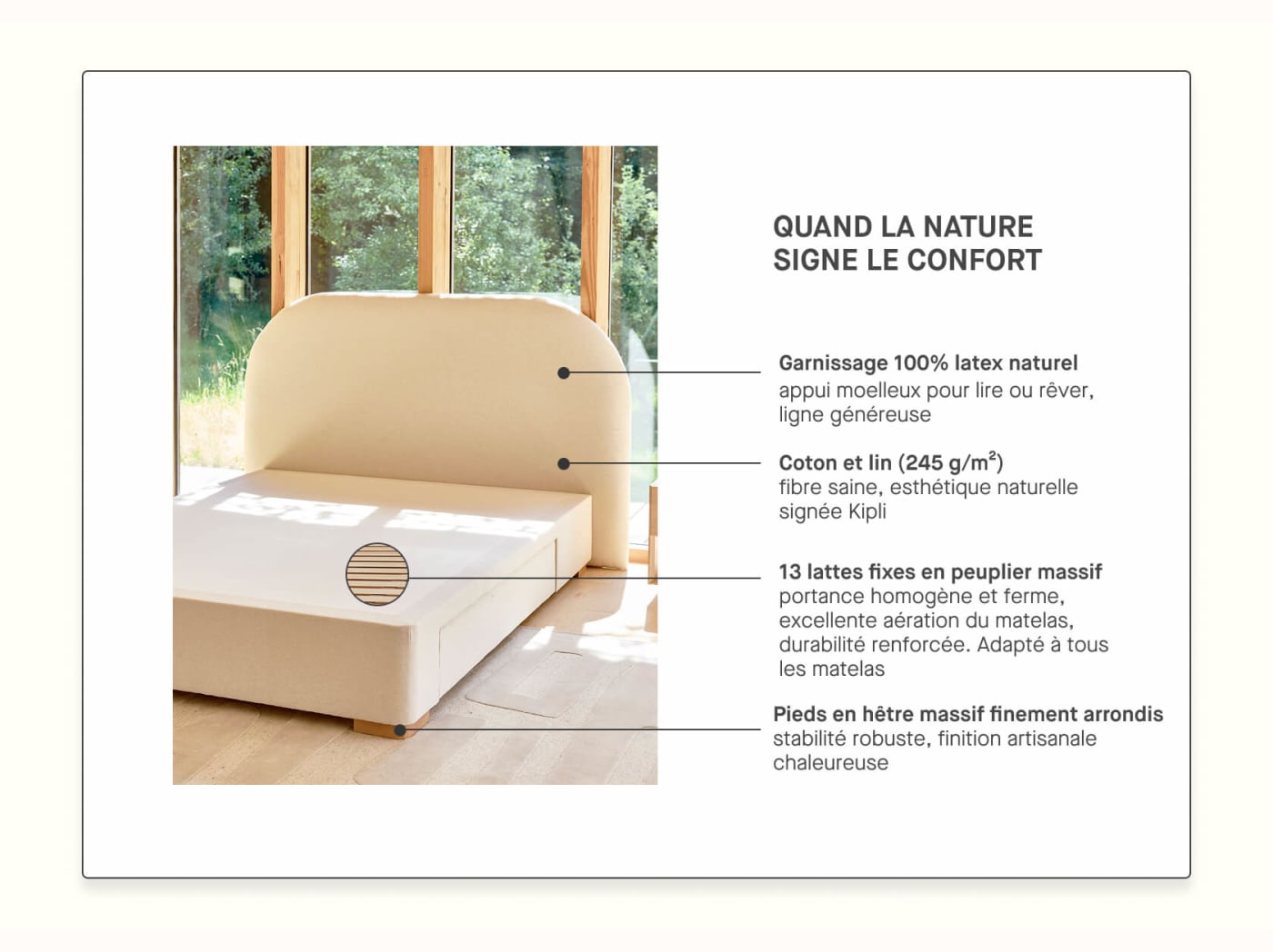 Sommier tapissier à tiroirs premium - LE LAC