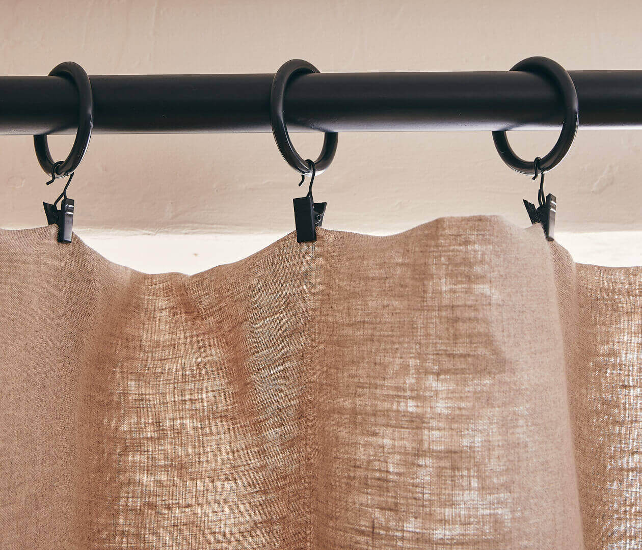 Rideau léger panneau en lin lavé LENO