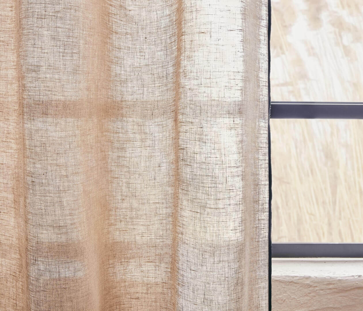 Rideau léger panneau en lin lavé LENO