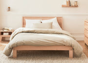Lit avec sommier en hêtre massif NOVA