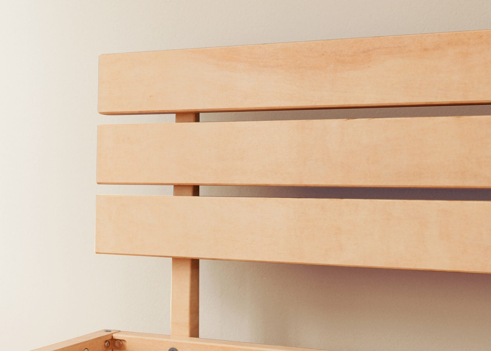 Lit avec sommier en hêtre massif NOVA