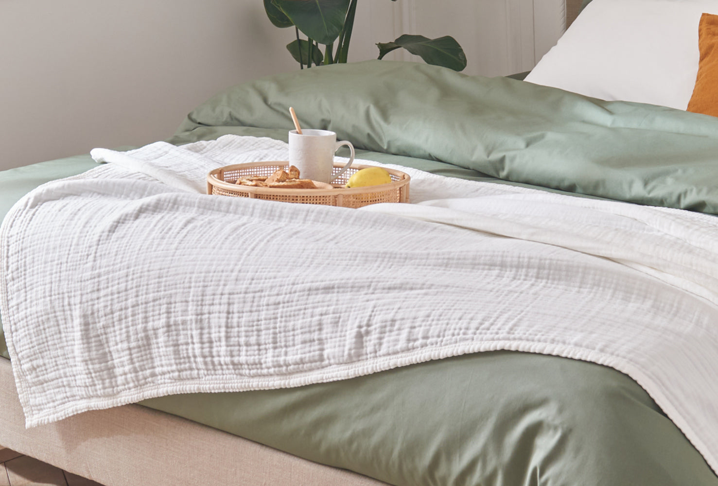 Plaid en gaze de coton biologique TIO