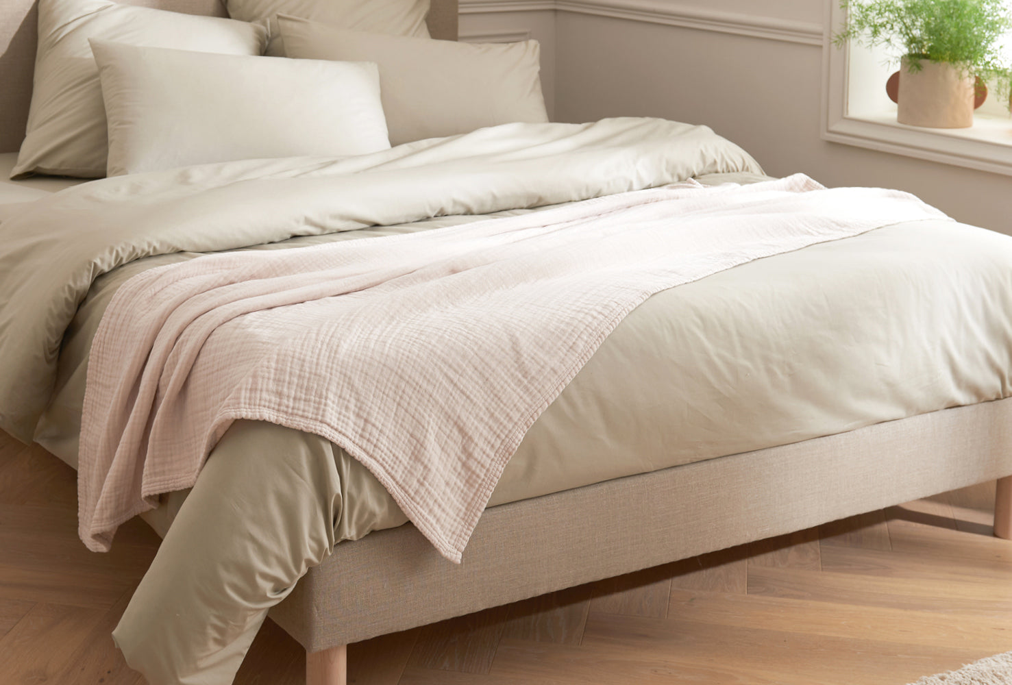 Plaid en gaze de coton biologique TIO