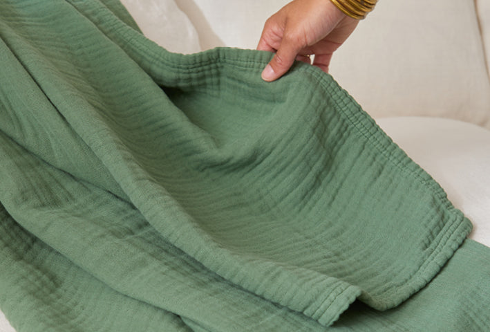 Plaid en gaze de coton biologique TIO