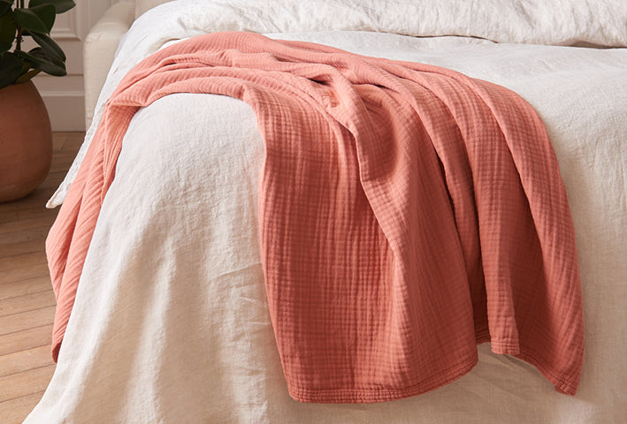 Plaid en gaze de coton biologique TIO