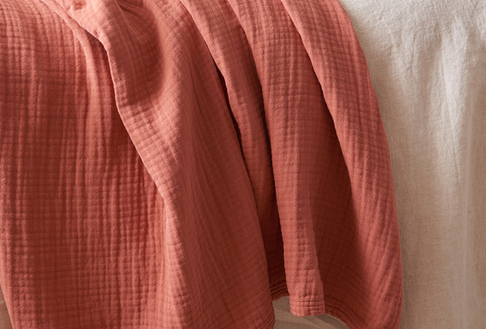 Plaid en gaze de coton biologique TIO