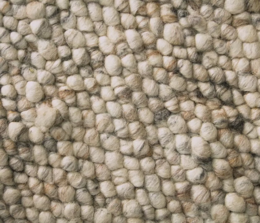 Cargar vídeo: Tapis naturel en laine PACO