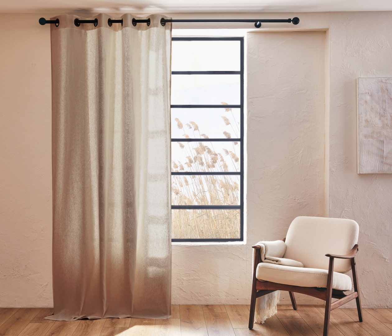 Rideau en lin naturel ALYA