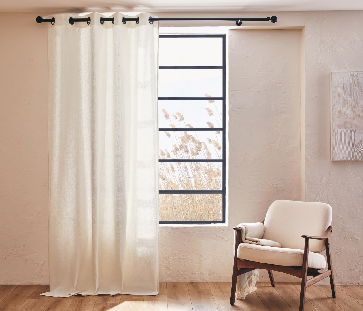 Rideau en lin naturel ALYA