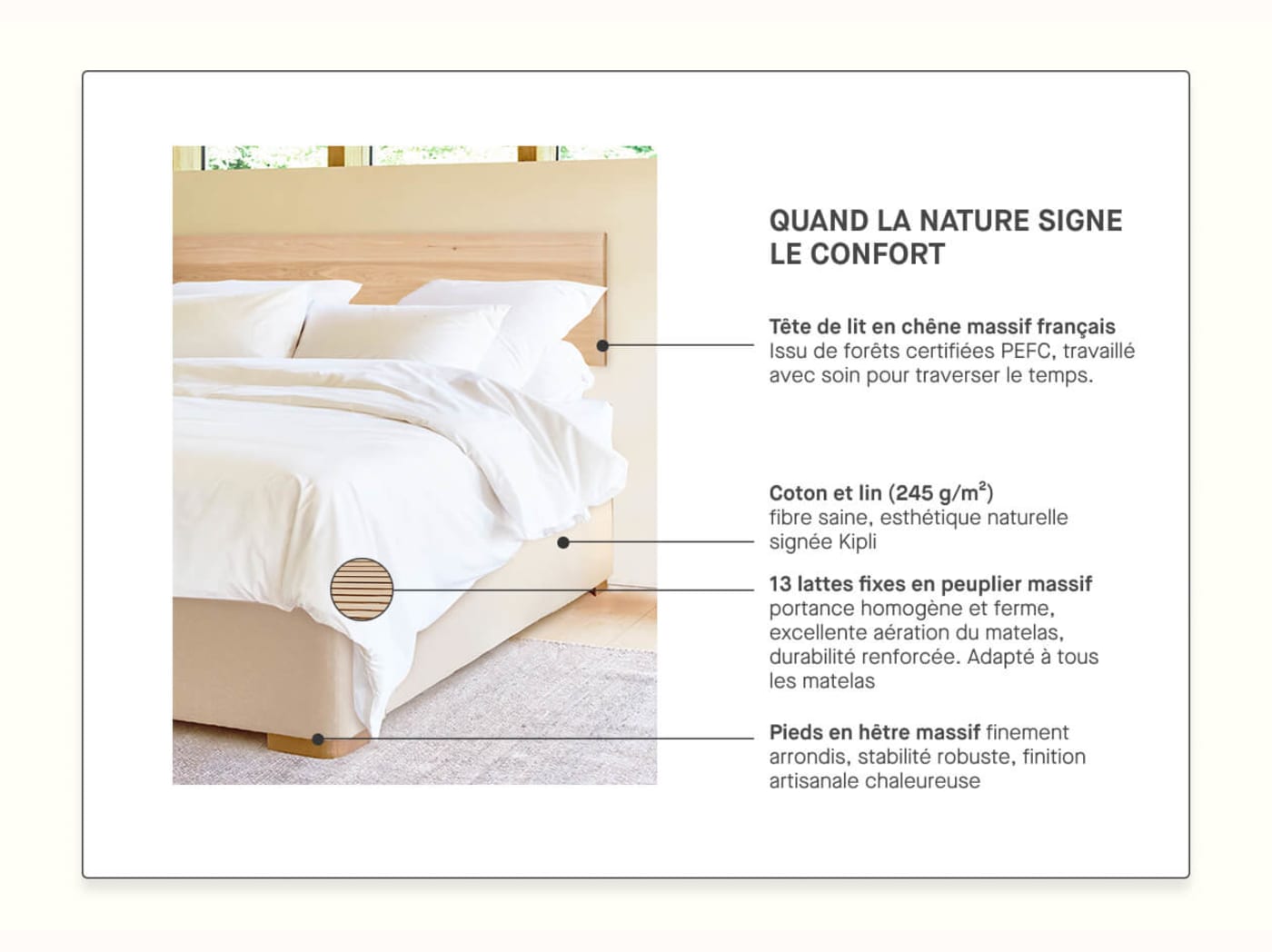 Sommier tapissier premium - LE LAC