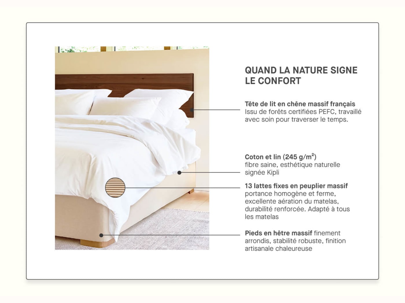 Sommier tapissier premium - LE LAC