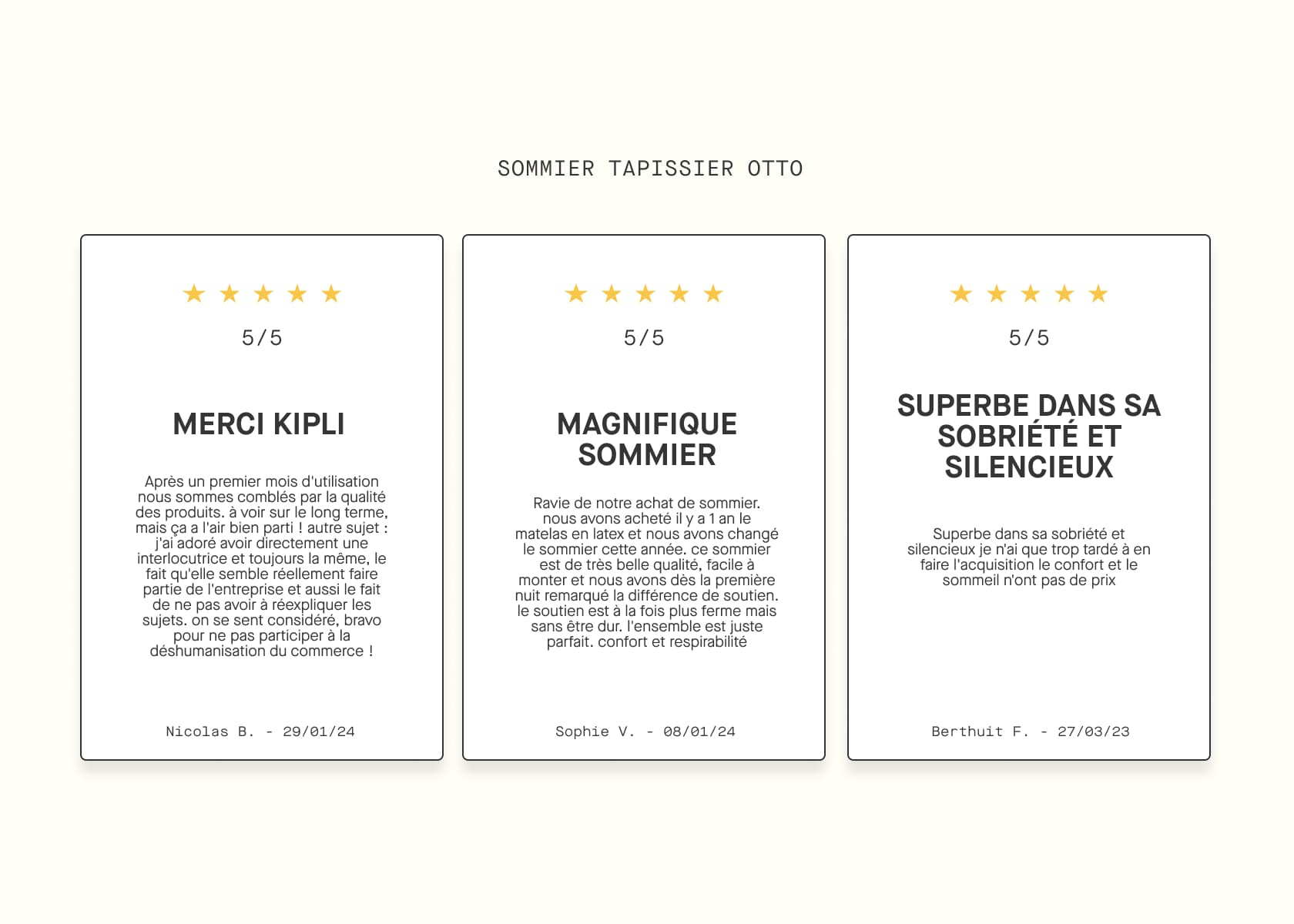 Letto sommier OTTO