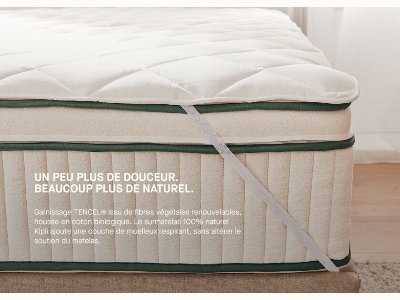 Surmatelas 100% naturel