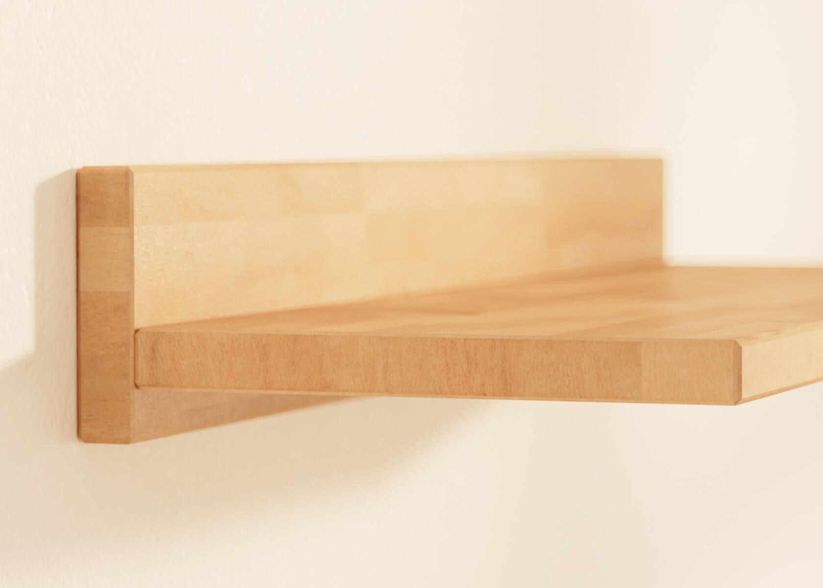 Tablette murale en bois massif AVA