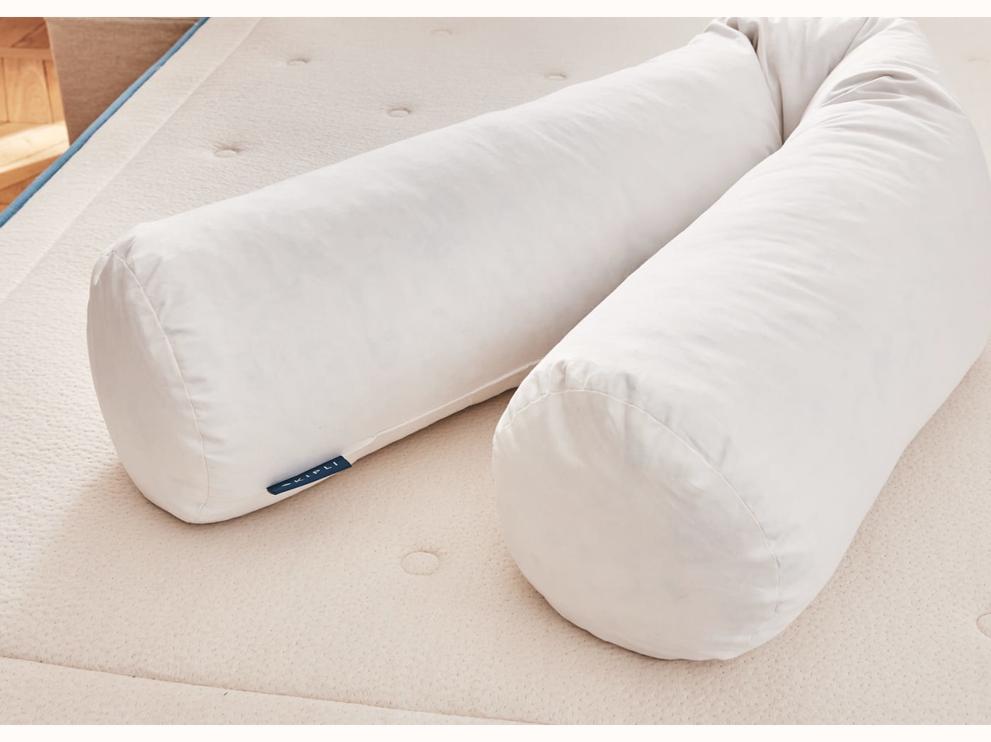 Traversin en plumes et duvet recyclés